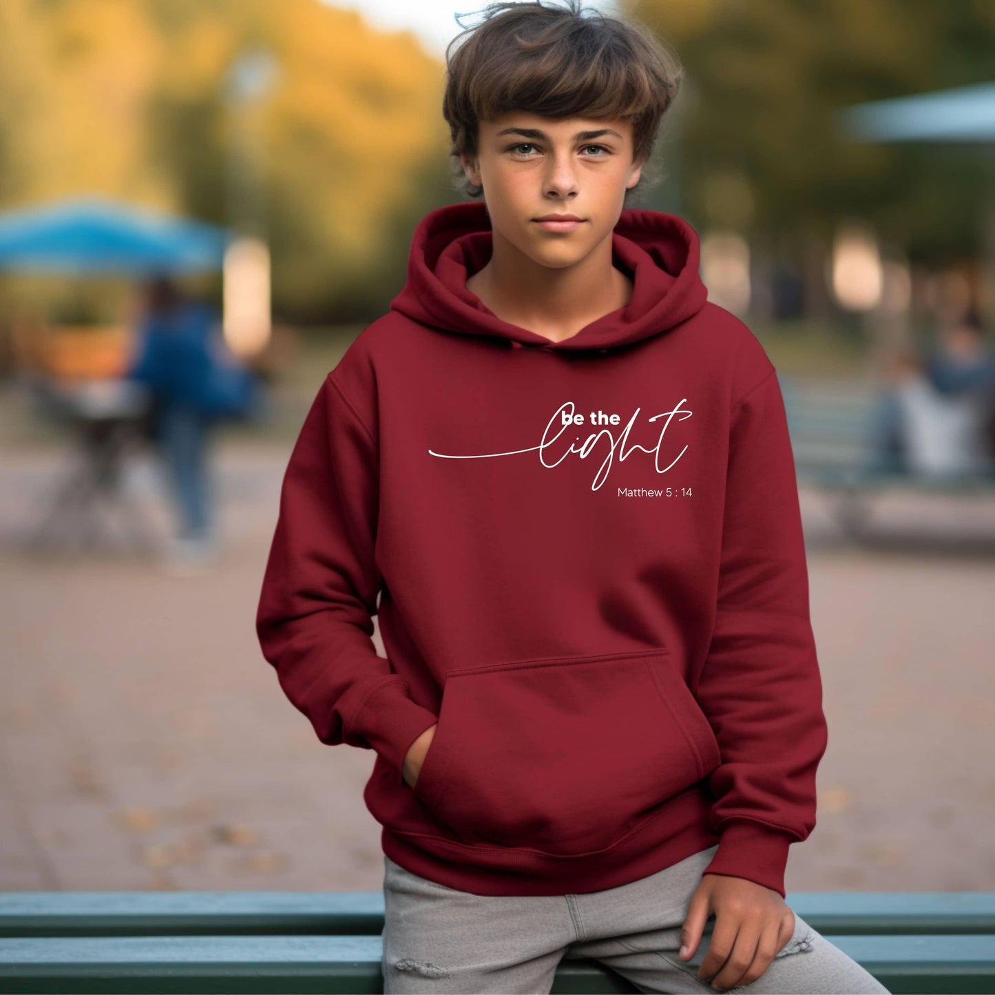 Be The Light Youth Hoodie - JT Footprint Apparel