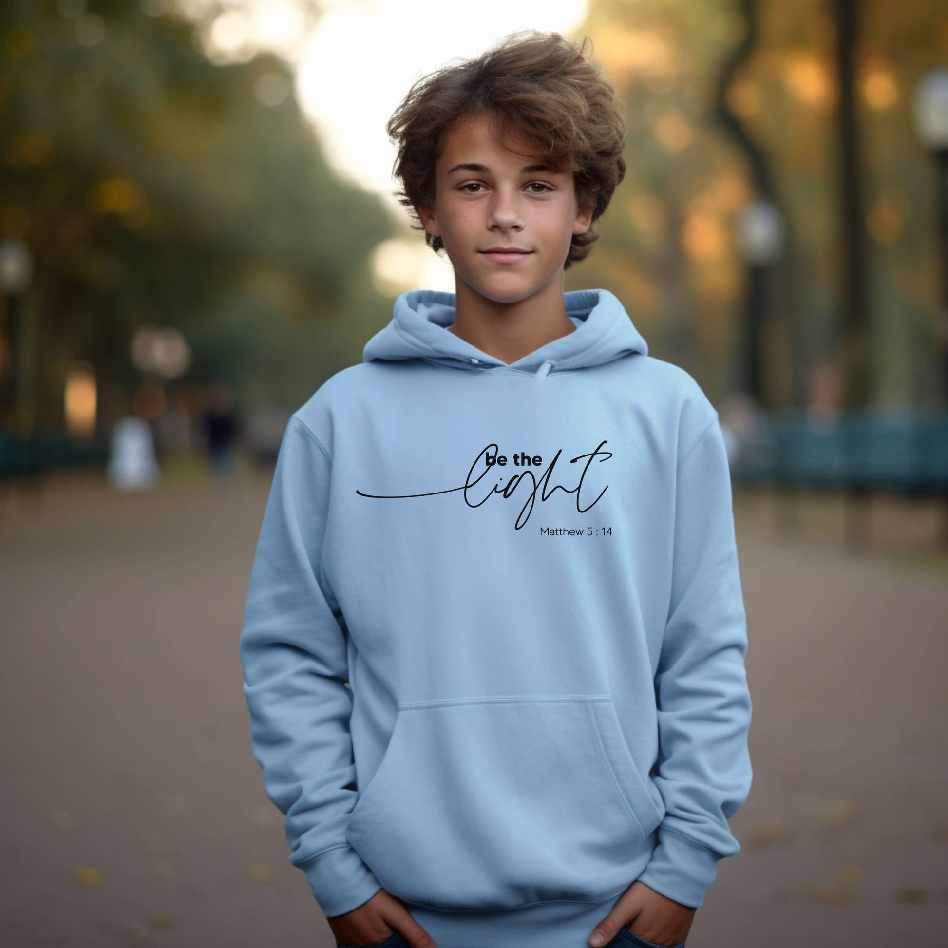 Be The Light Youth Hoodie - JT Footprint Apparel