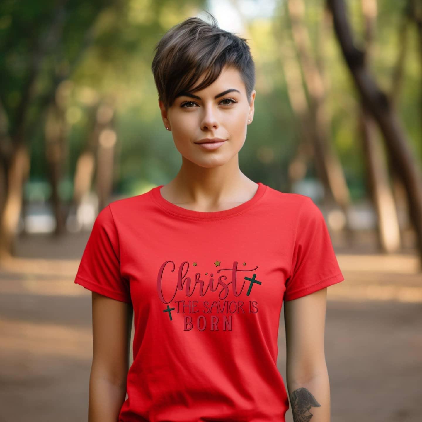 Christ Our Savior Is Born Women’s Tee - JT Footprint Apparel