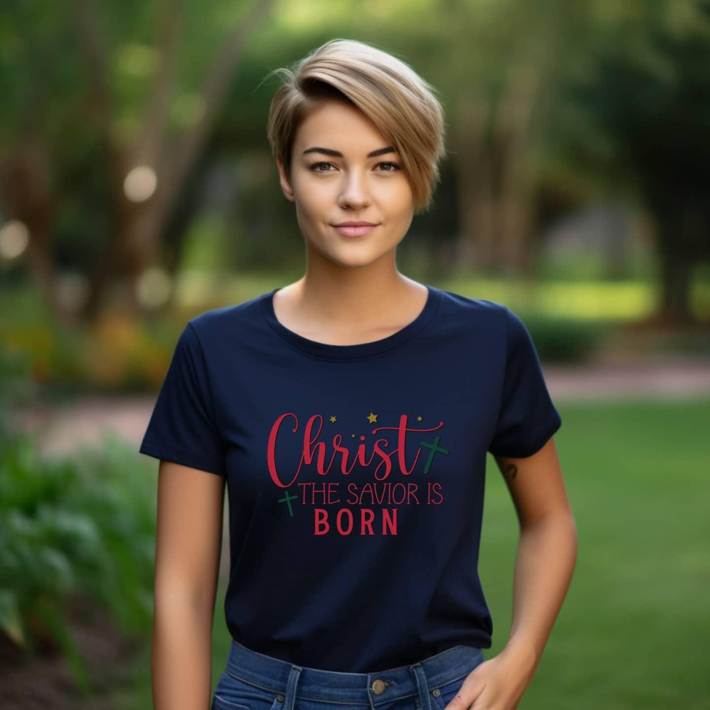 Christ Our Savior Is Born Women’s Tee - JT Footprint Apparel