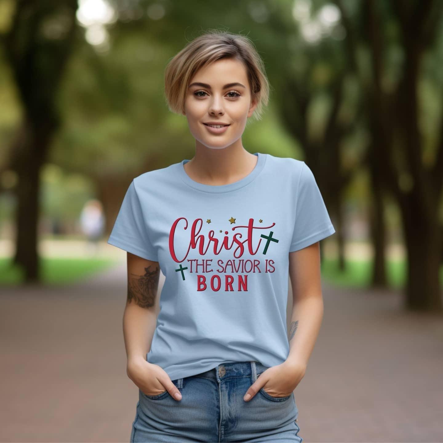 Christ Our Savior Is Born Women’s Tee - JT Footprint Apparel