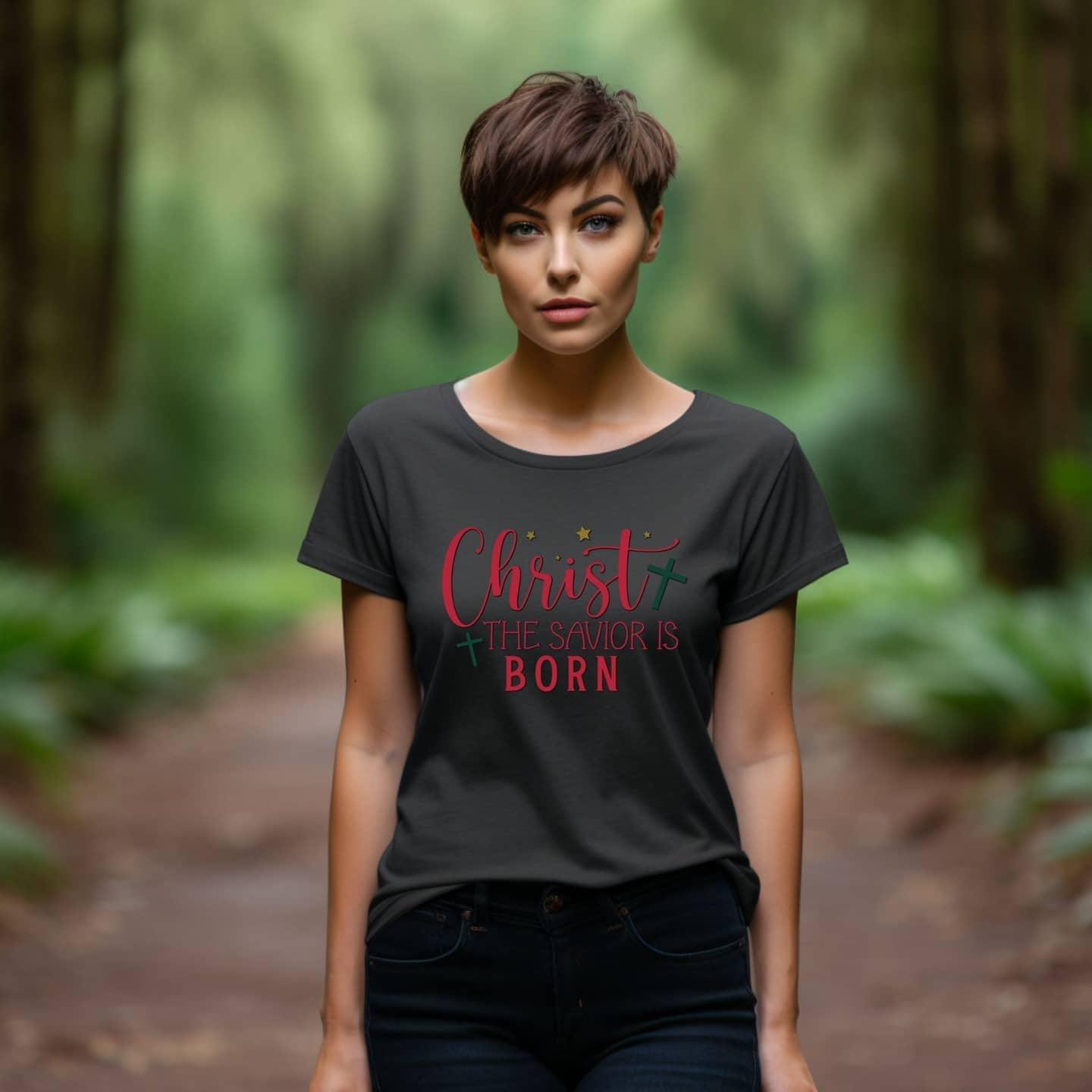 Christ Our Savior Is Born Women’s Tee - JT Footprint Apparel