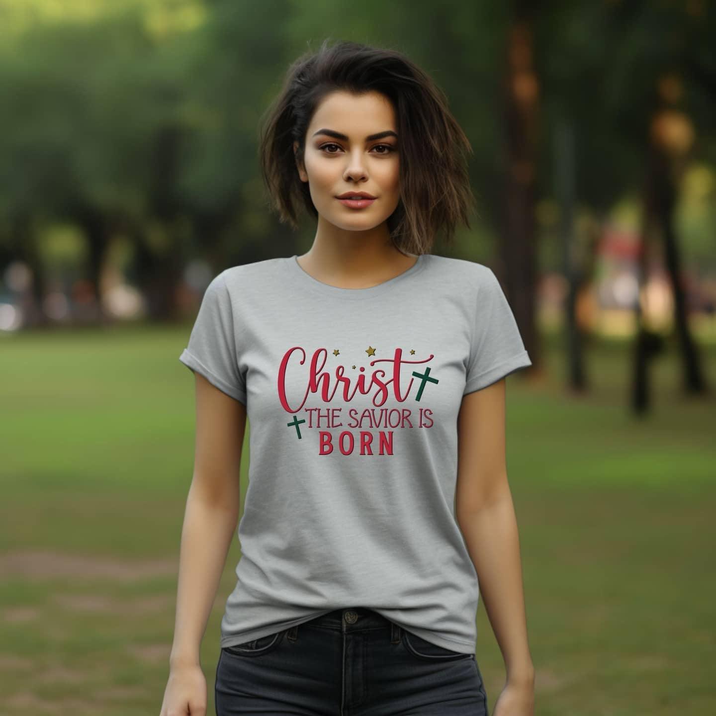 Christ Our Savior Is Born Women’s Tee - JT Footprint Apparel