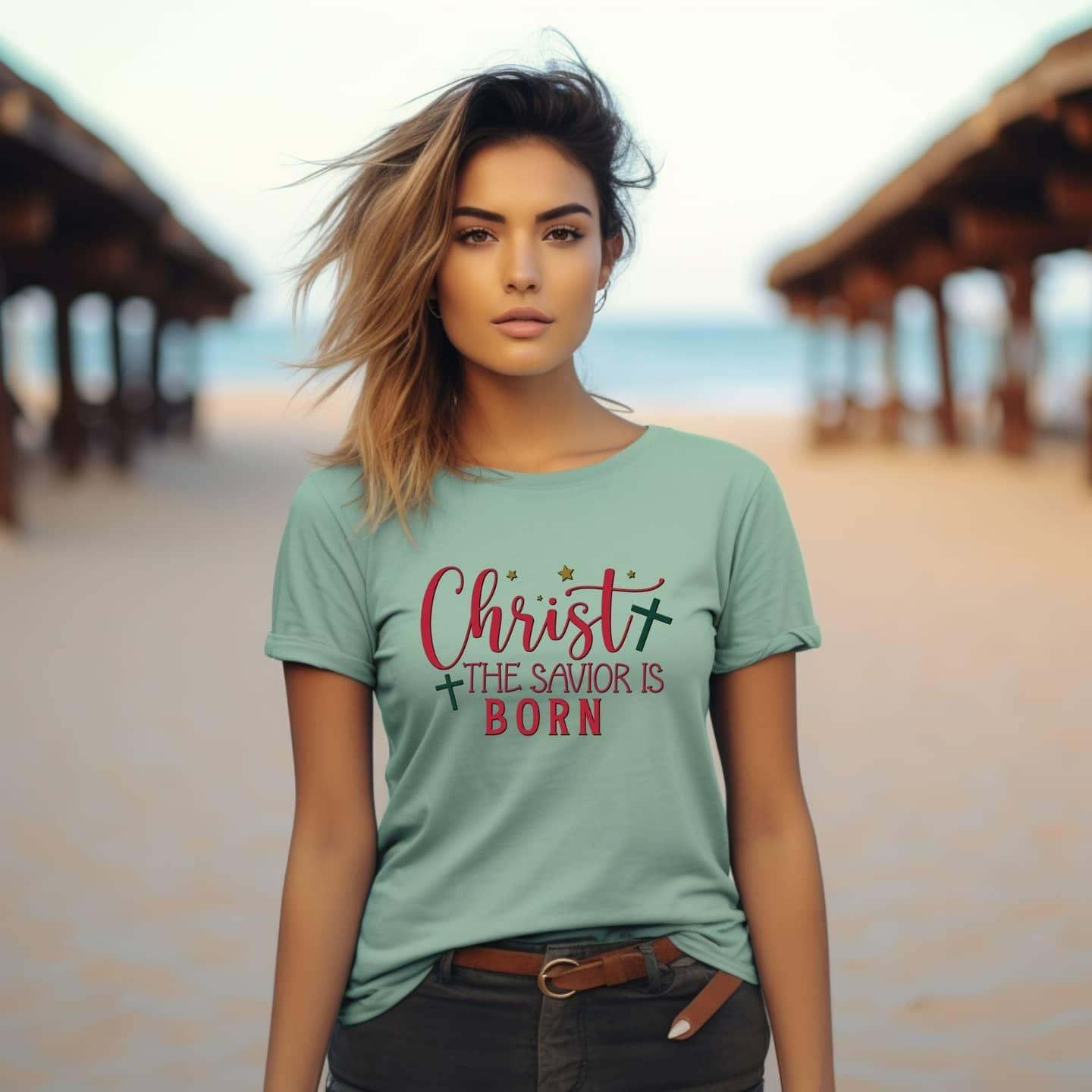 Christ Our Savior Is Born Women’s Tee - JT Footprint Apparel