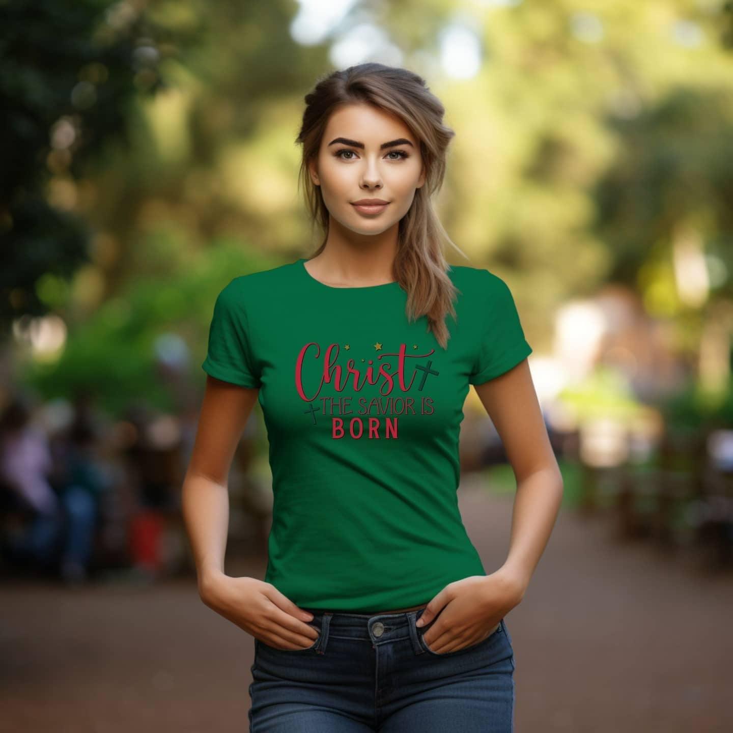 Christ Our Savior Is Born Women’s Tee - JT Footprint Apparel