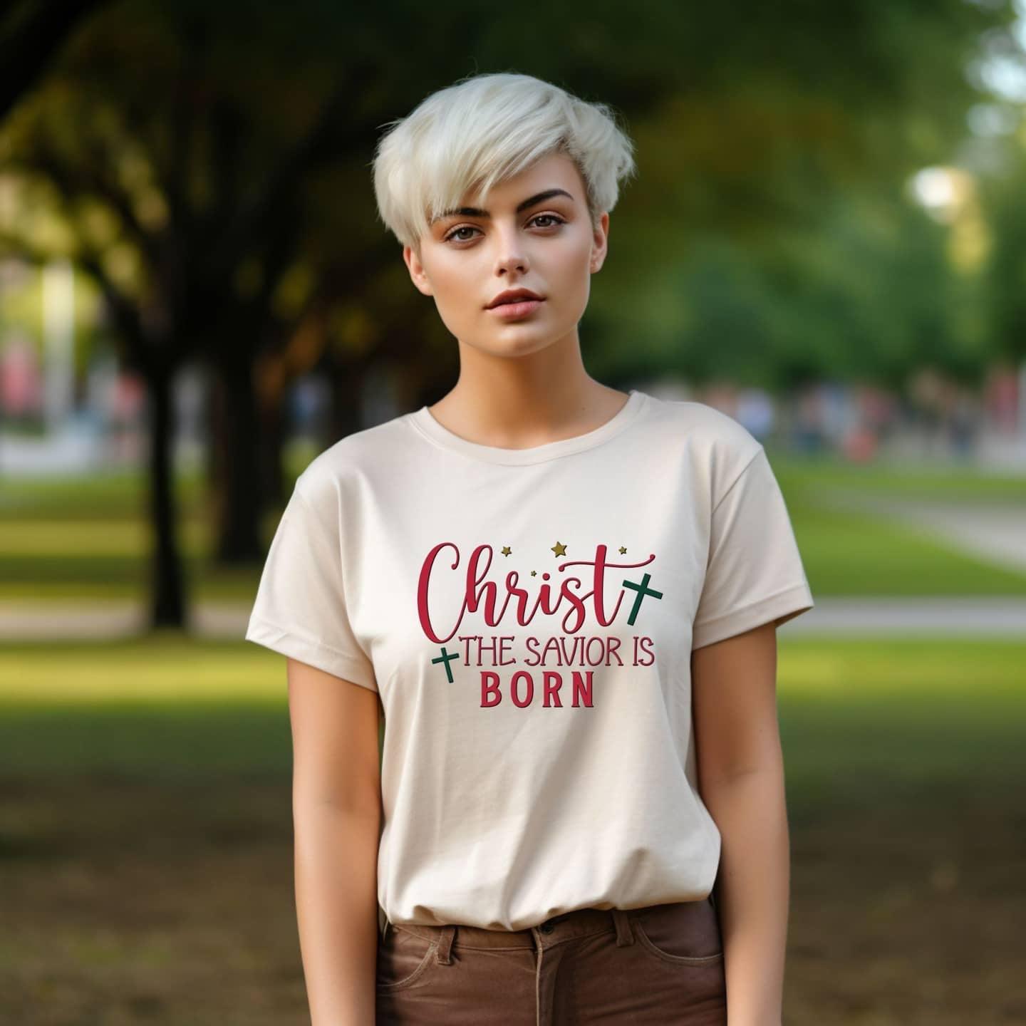 Christ Our Savior Is Born Women’s Tee - JT Footprint Apparel