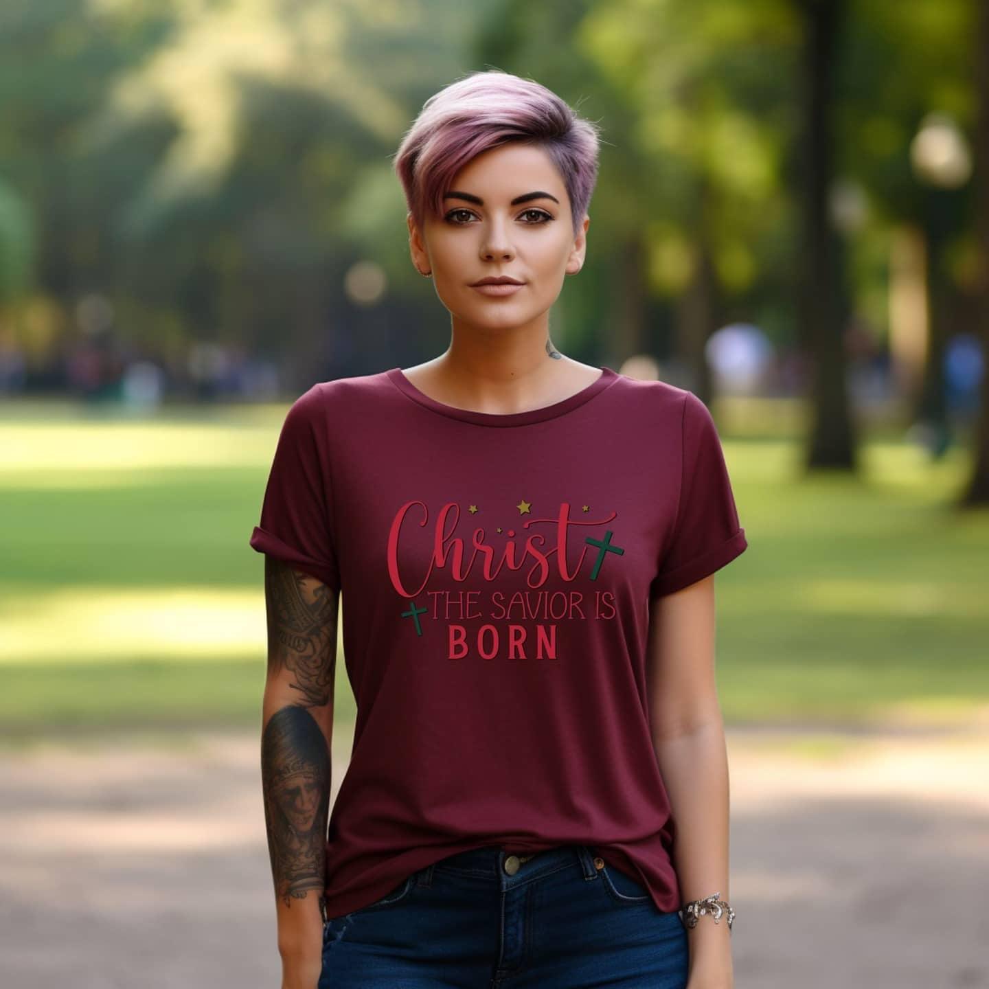 Christ Our Savior Is Born Women’s Tee - JT Footprint Apparel