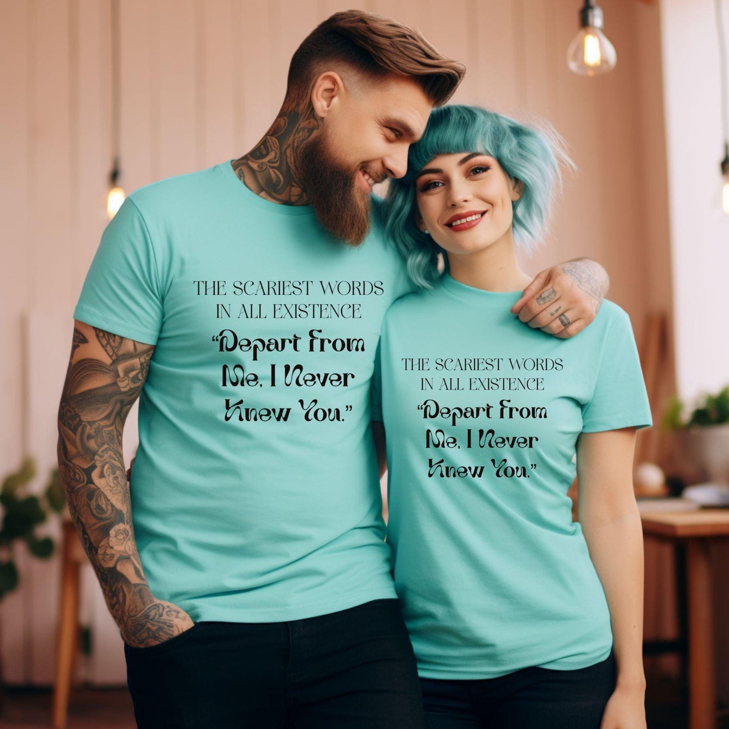 Depart From Me, I Never Knew You Plus Unisex T-shirt - JT Footprint Apparel