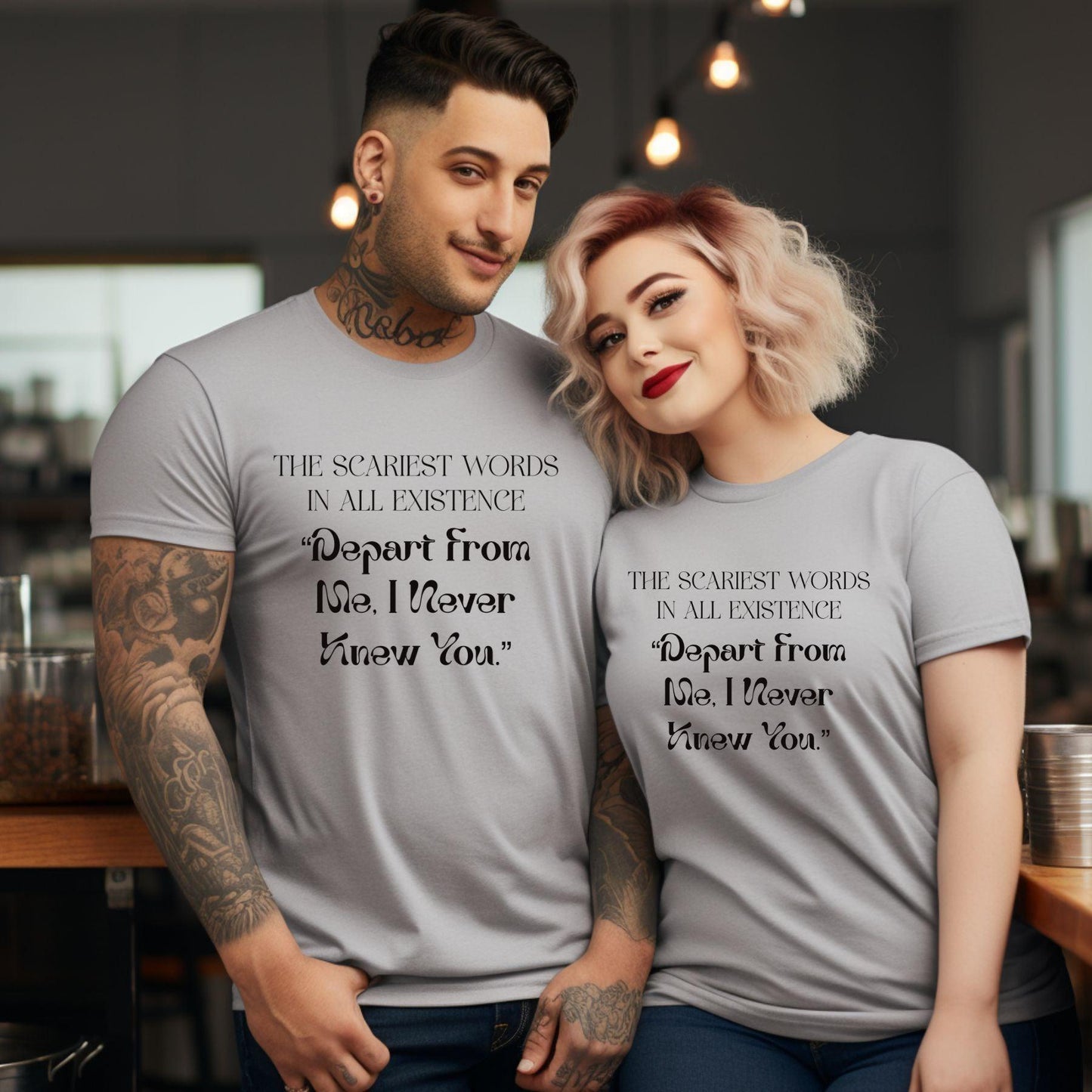 Depart From Me, I Never Knew You Plus Unisex T-shirt - JT Footprint Apparel