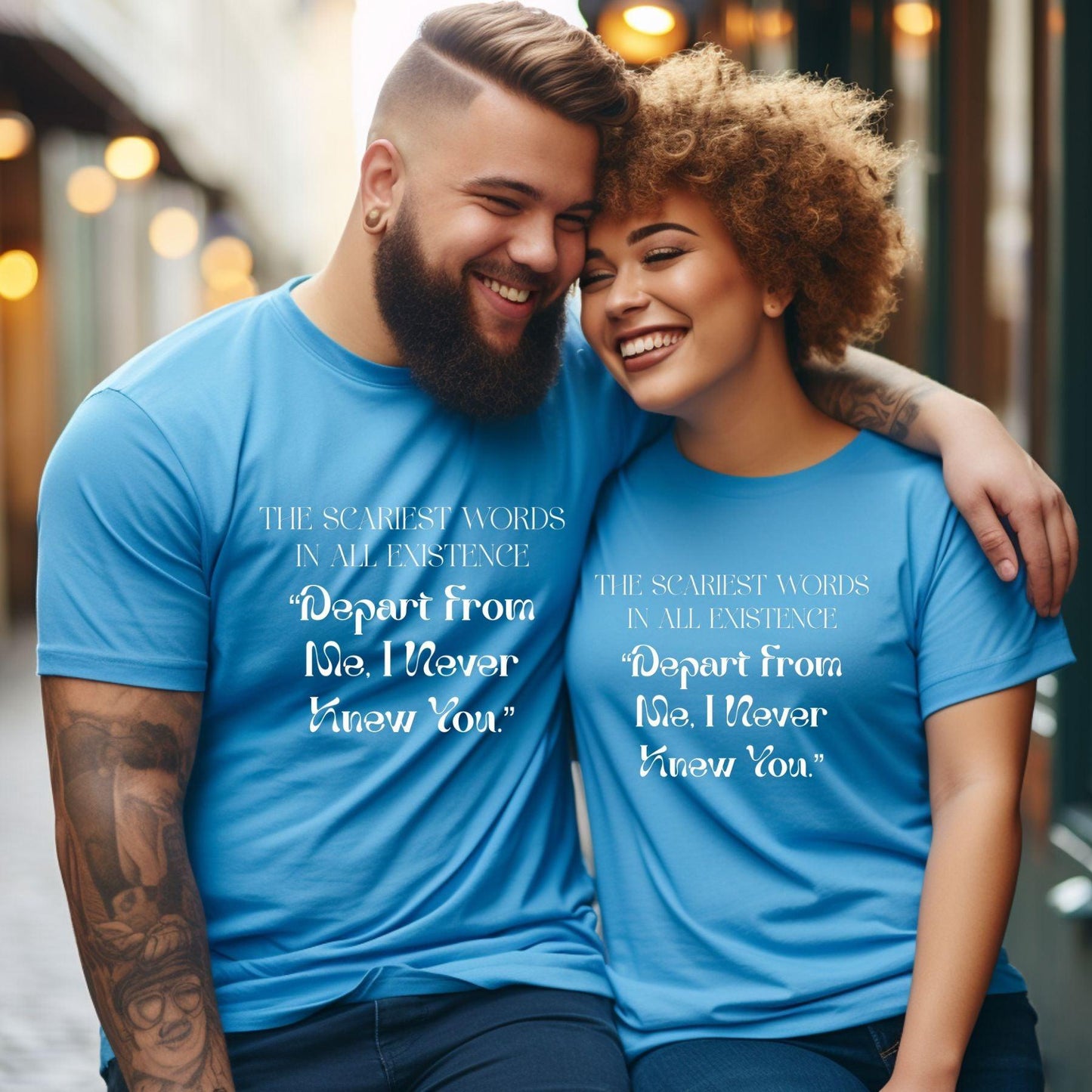 Depart From Me, I Never Knew You Plus Unisex T-shirt - JT Footprint Apparel