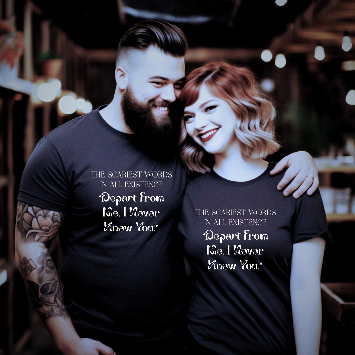 Depart From Me, I Never Knew You Plus Unisex T-shirt - JT Footprint Apparel