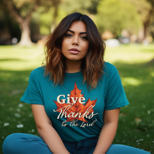 Give Thanks To The Lord Women’s Plus Tee - JT Footprint Apparel