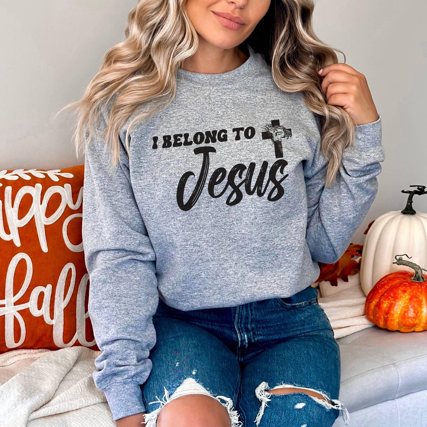 I Belong To Jesus Women’s Sweatshirt - JT Footprint Apparel