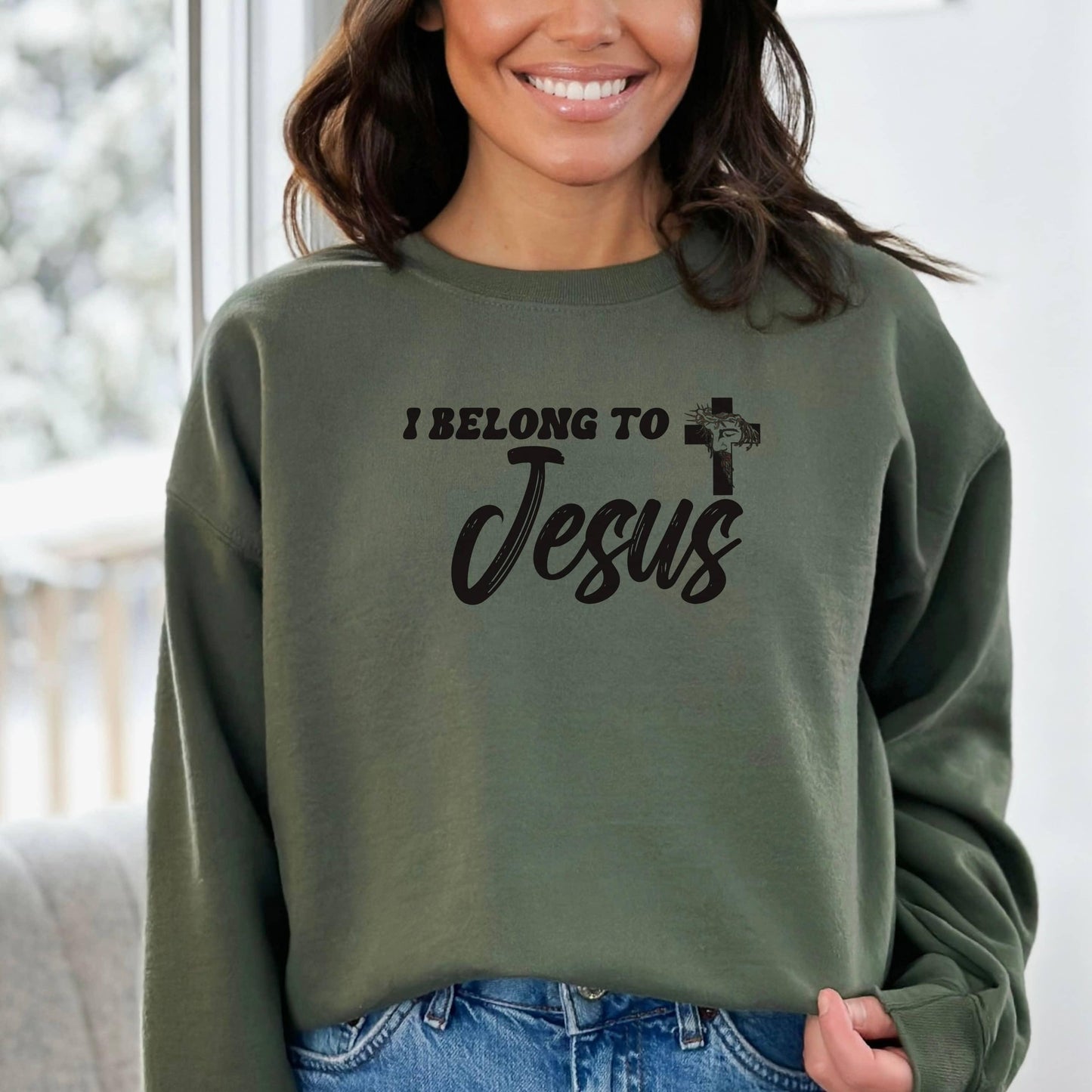 I Belong To Jesus Women’s Sweatshirt - JT Footprint Apparel