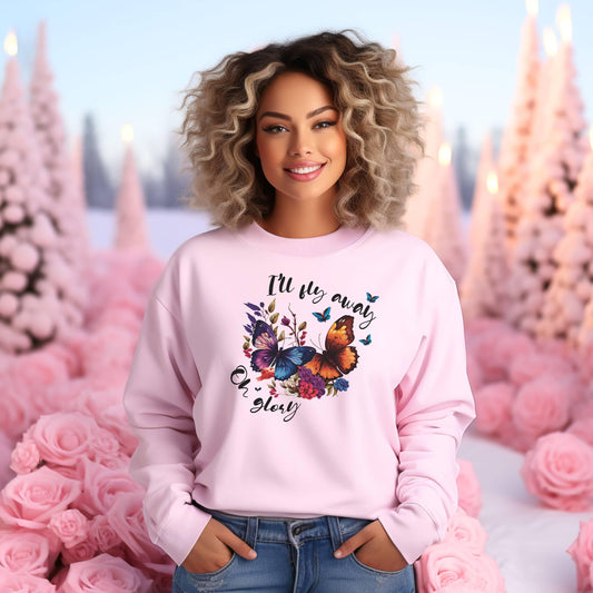 I’ll Fly Away Gospel Song Women’s Sweatshirt - JT Footprint Apparel