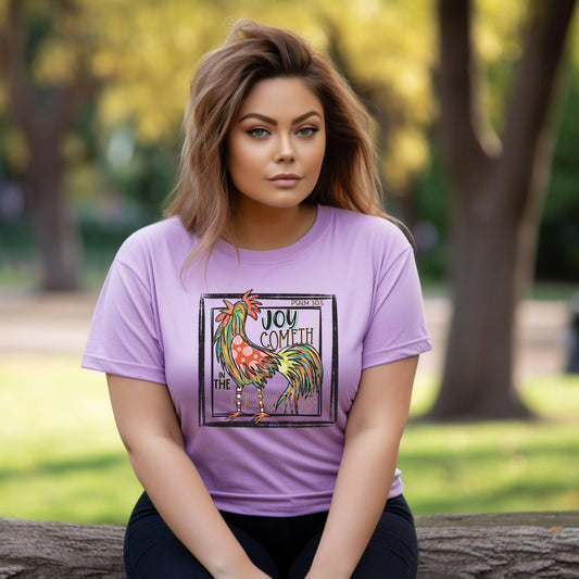 Joy Cometh In The Morning Women’s Plus Tee - JT Footprint Apparel