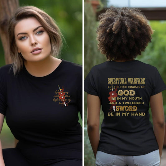 Let The High Praises Of God Be In My Mouth Women’s Plus Tee - JT Footprint Apparel