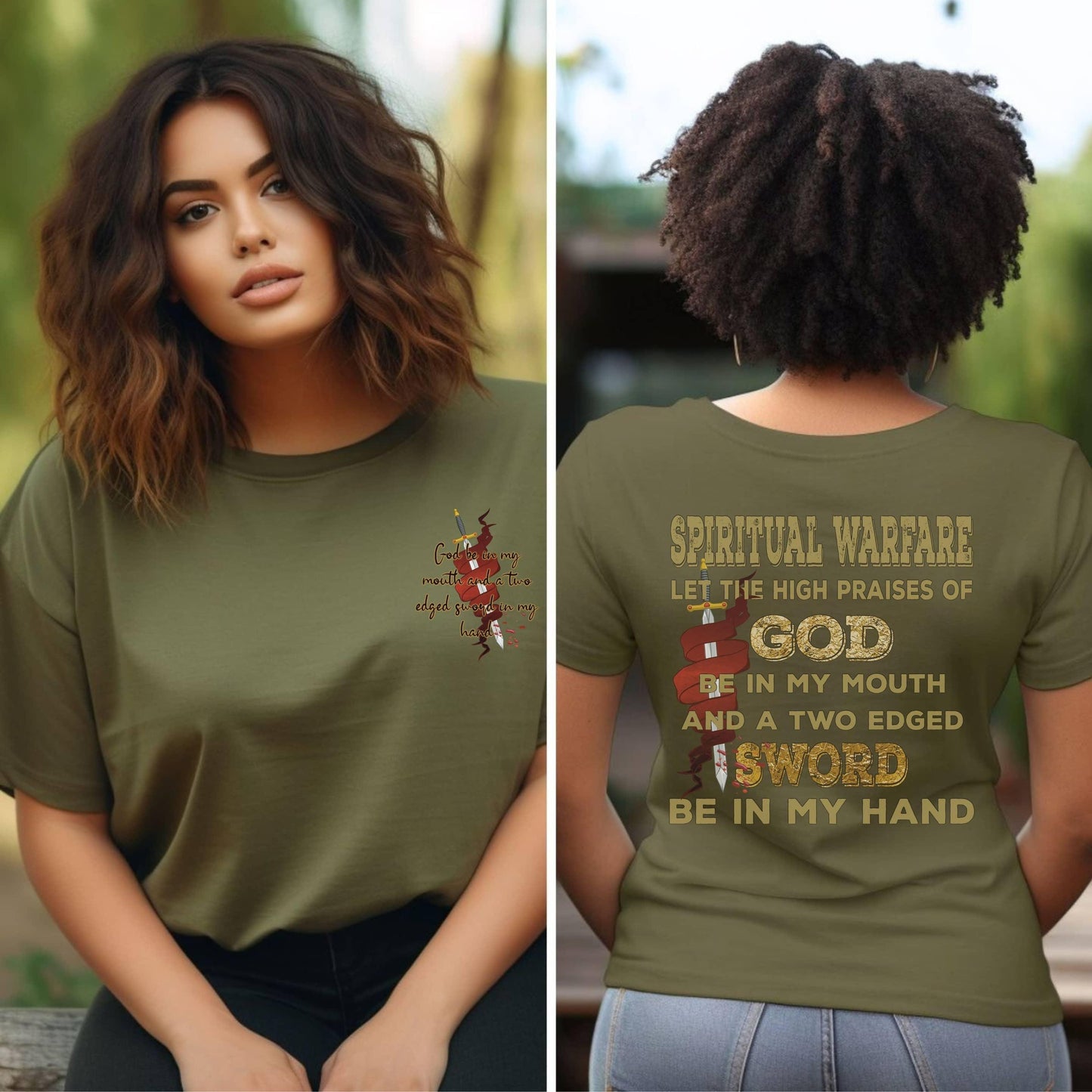 Let The High Praises Of God Be In My Mouth Women’s Plus Tee - JT Footprint Apparel