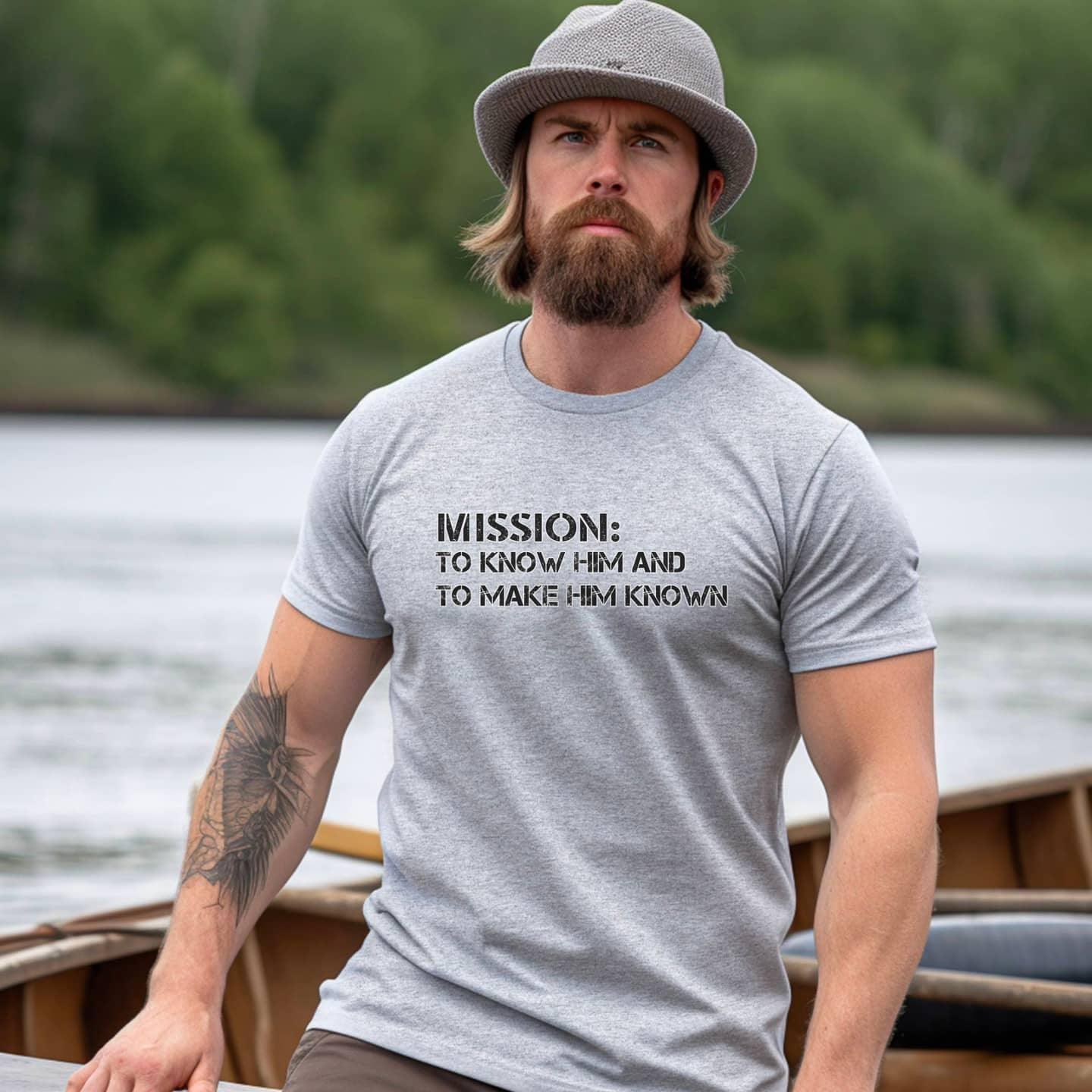 Mission: To Know Him and To Make Him Known Men’s T-Shirt - JT Footprint Apparel