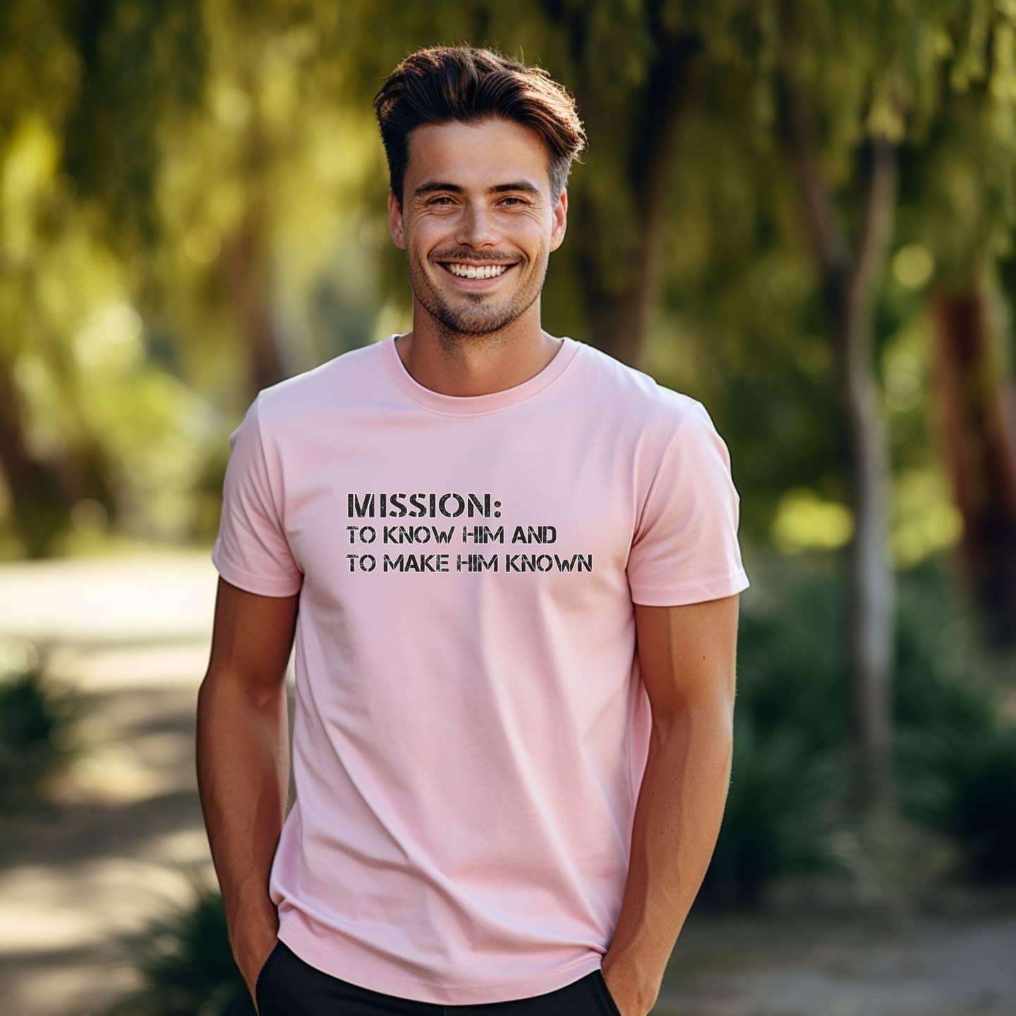 Mission: To Know Him and To Make Him Known Men’s T-Shirt - JT Footprint Apparel