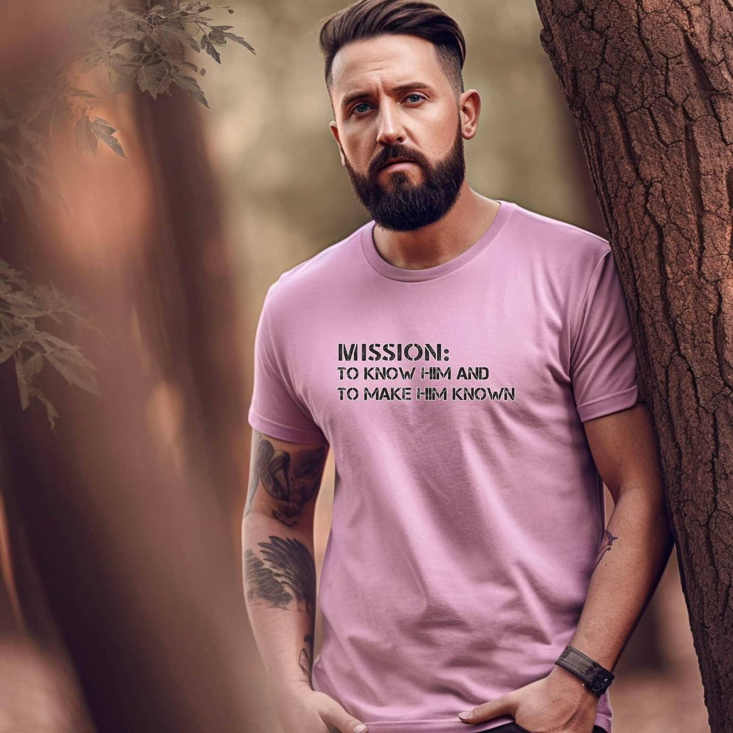 Mission: To Know Him and To Make Him Known Men’s T-Shirt - JT Footprint Apparel