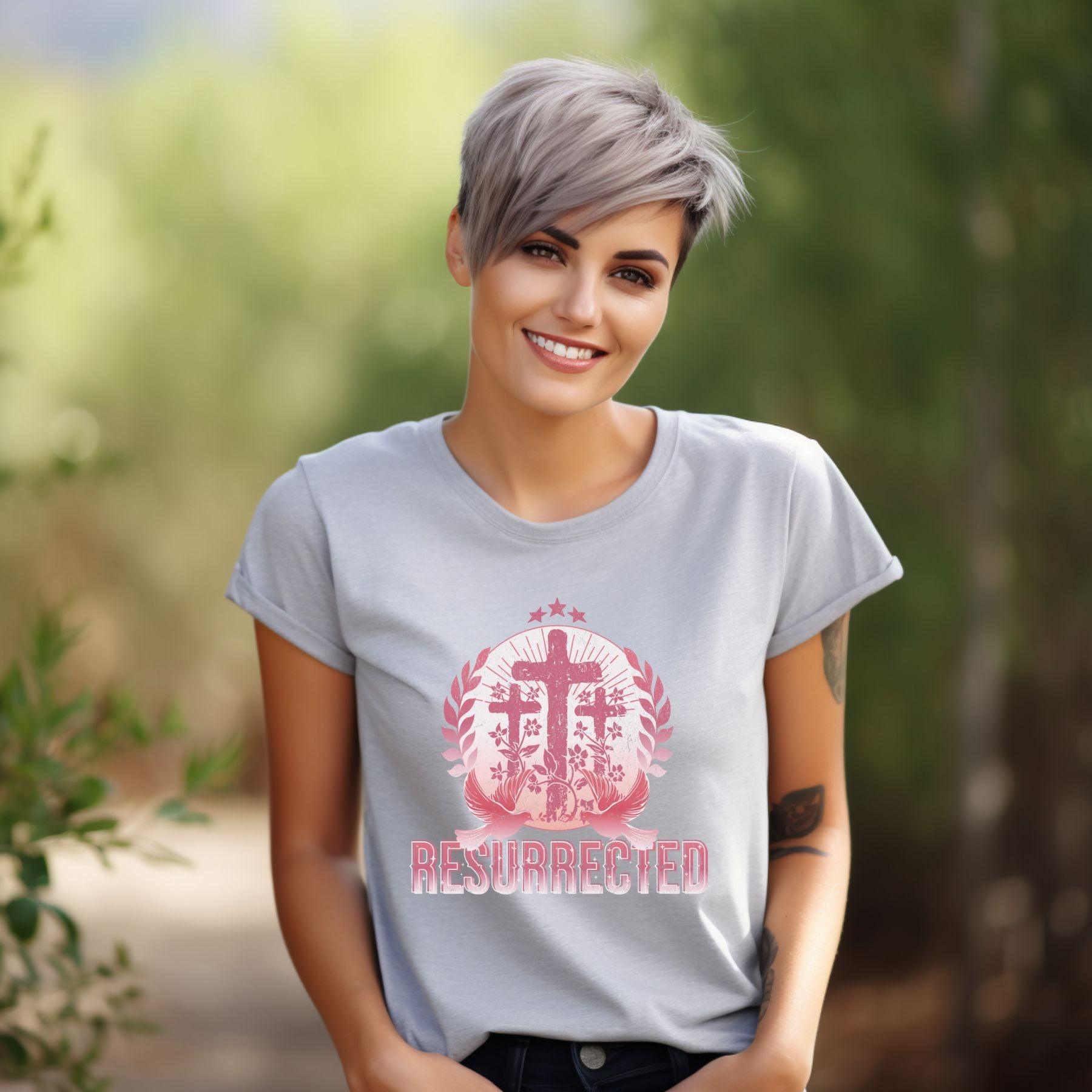 Resurrected Easter Women’s Short Sleeve - JT Footprint Apparel