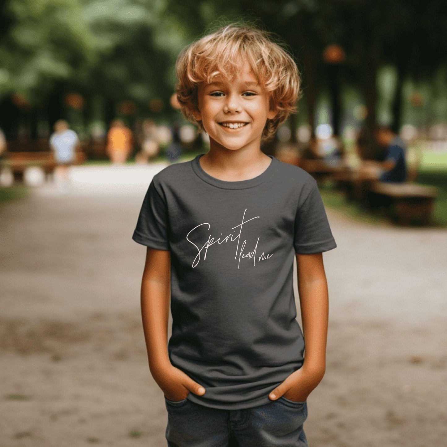 Spirit Lead Me Christian Youth T-Shirt - JT Footprint Apparel