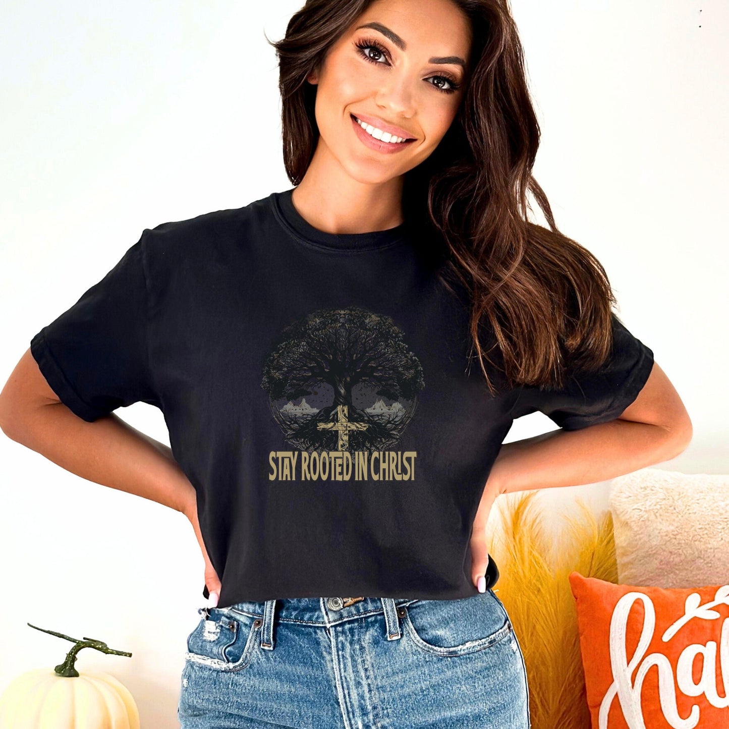 Stay Rooted In Christ Christian Tee - JT Footprint Apparel