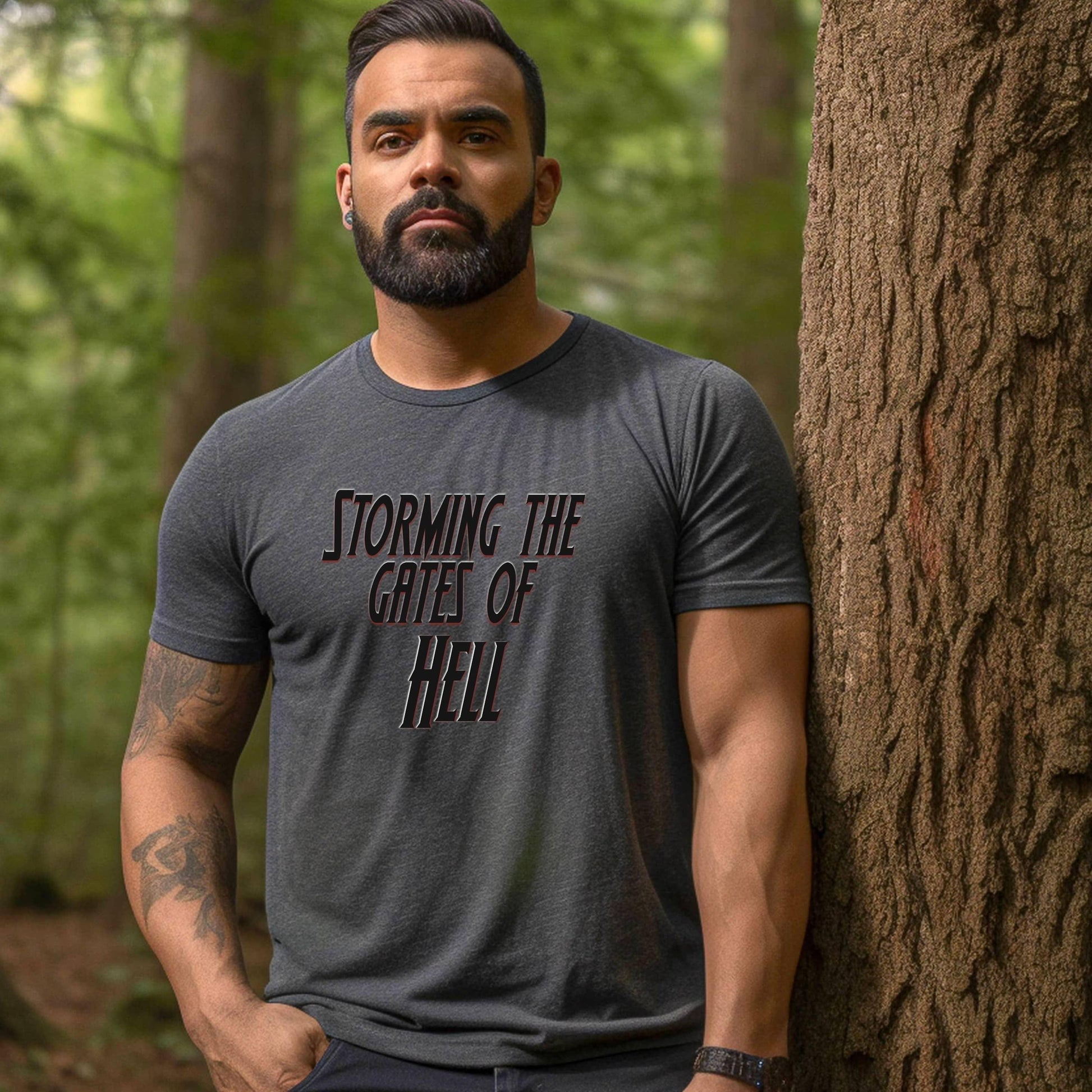 Storming The Gates Of Hell Pastor Edition Men’s Tee - JT Footprint Apparel