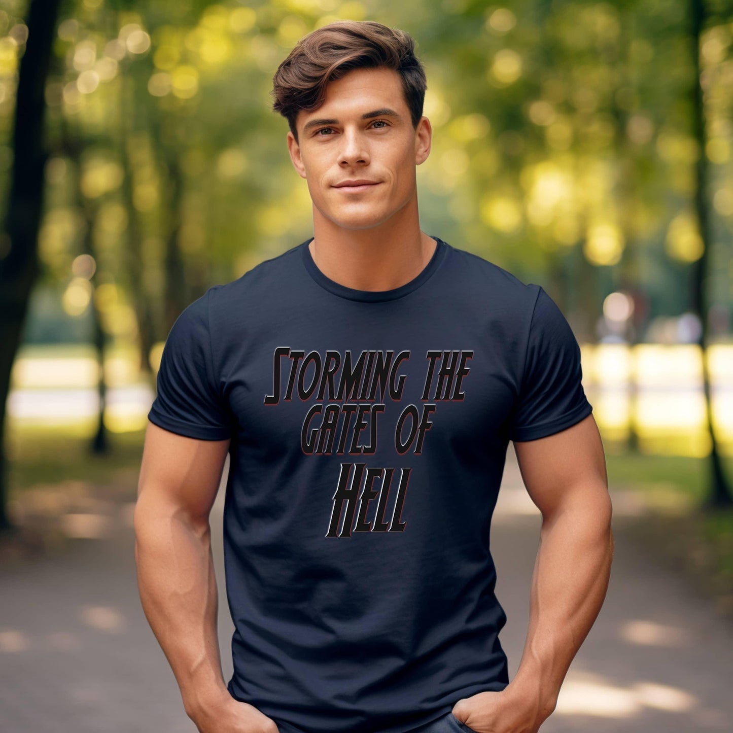 Storming The Gates Of Hell Pastor Edition Men’s Tee - JT Footprint Apparel