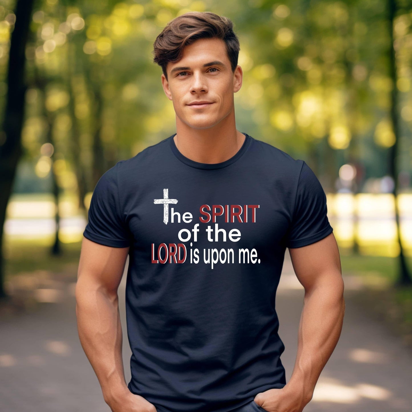 The Spirit Of The Lord Is Upon Me Men’s Tee - JT Footprint Apparel