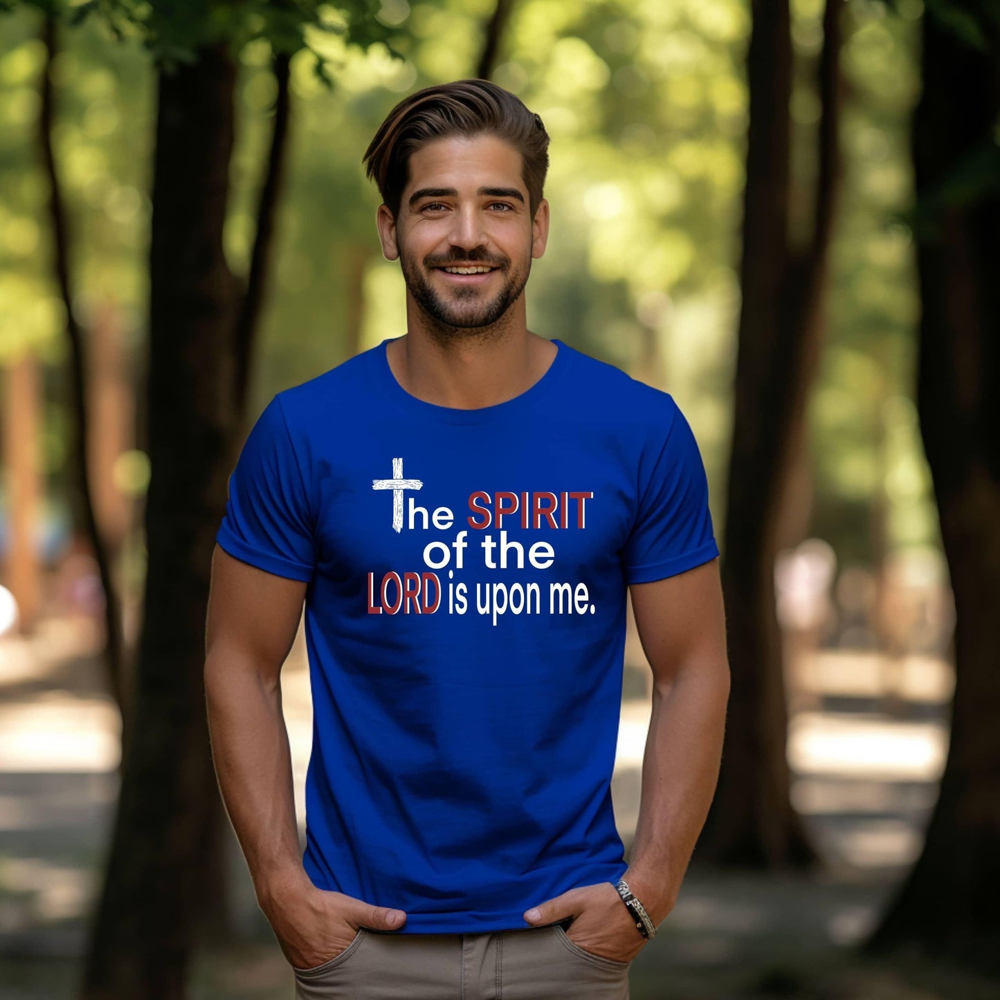 The Spirit Of The Lord Is Upon Me Men’s Tee - JT Footprint Apparel