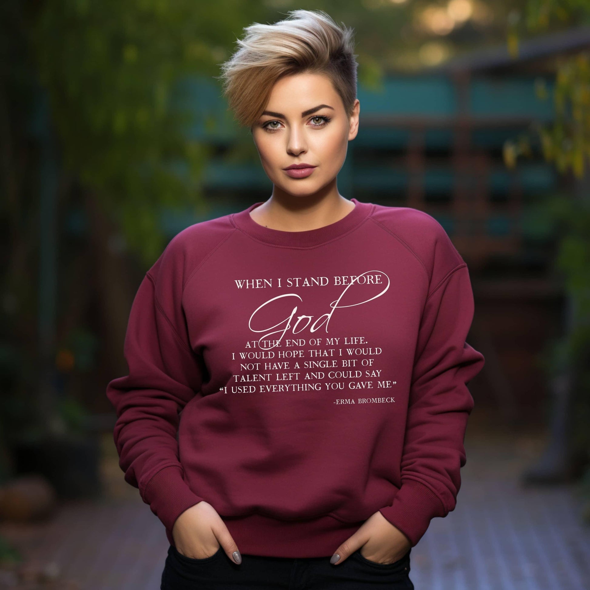 When I Stand Before God Plus Sweatshirt - JT Footprint Apparel