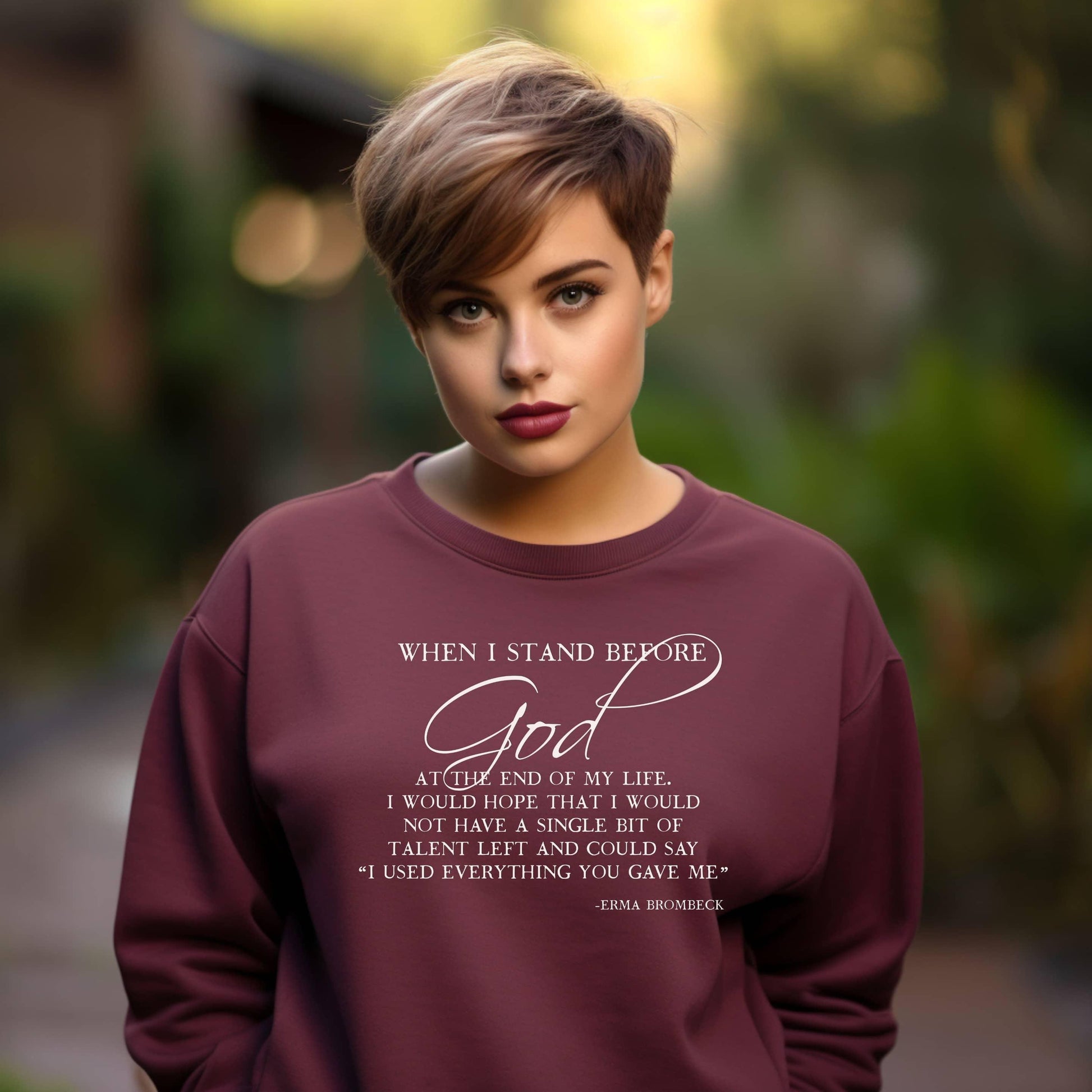 When I Stand Before God Plus Sweatshirt - JT Footprint Apparel