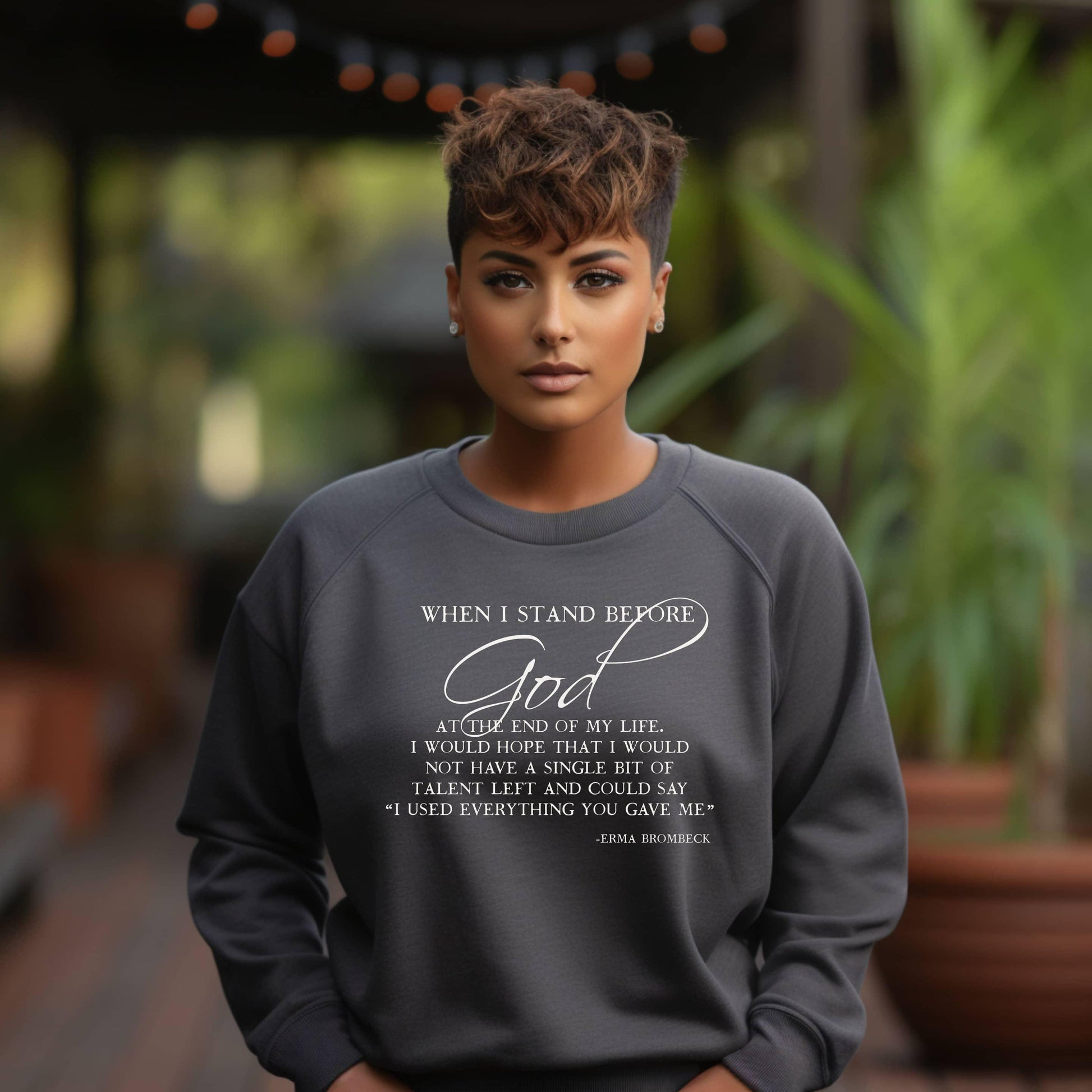When I Stand Before God Plus Sweatshirt - JT Footprint Apparel