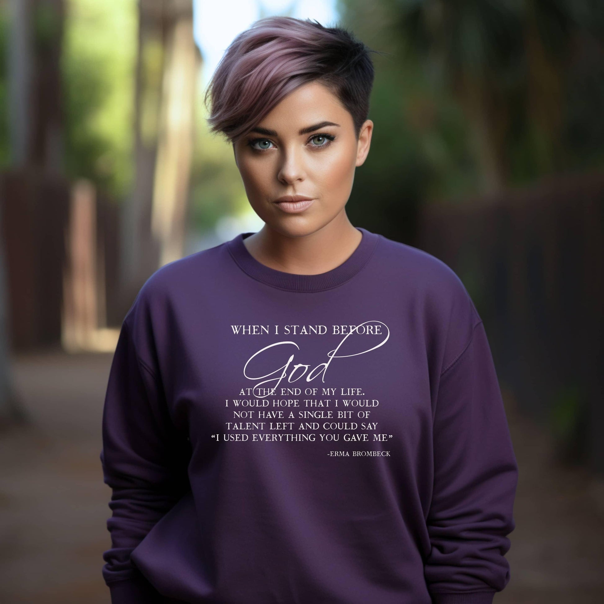 When I Stand Before God Plus Sweatshirt - JT Footprint Apparel