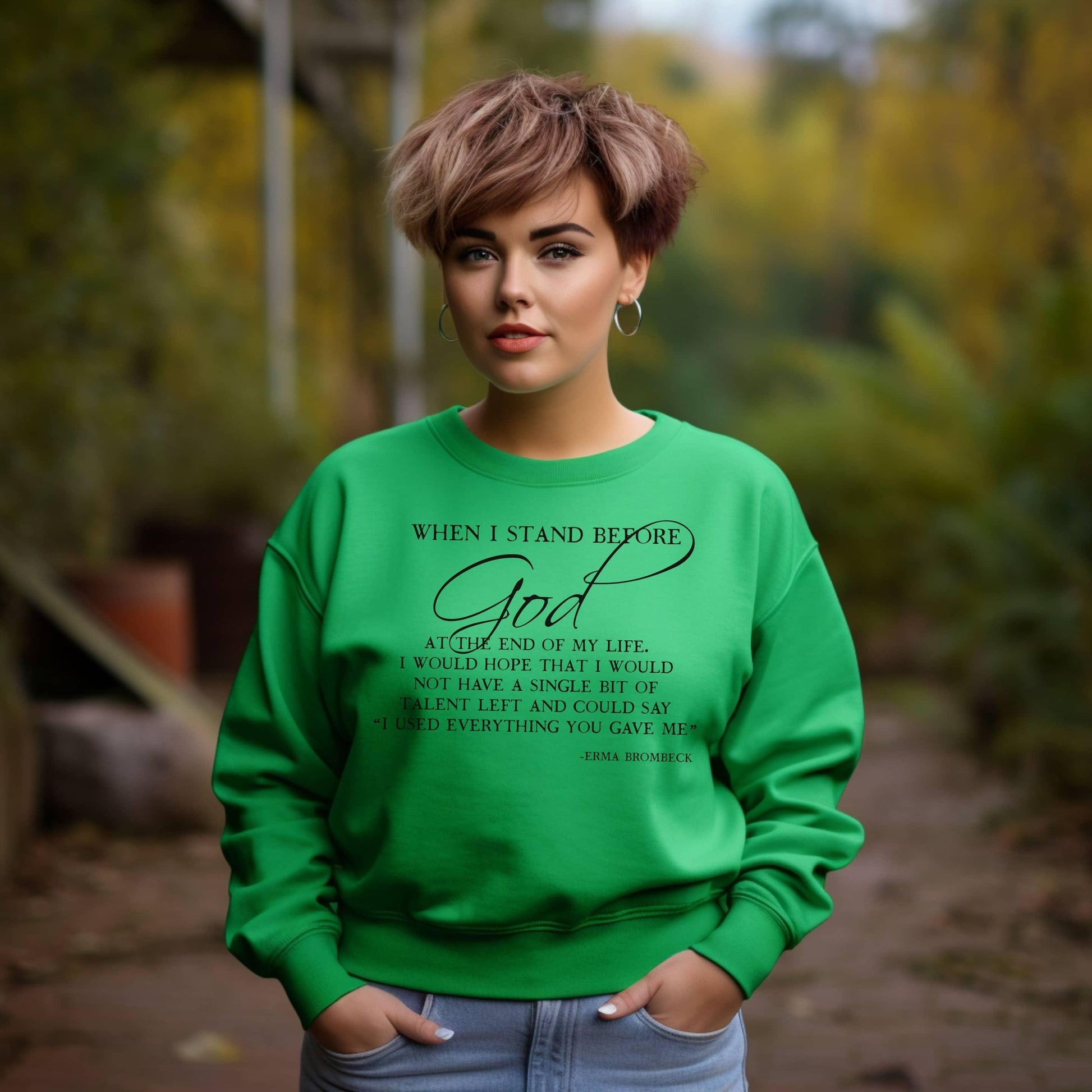 When I Stand Before God Plus Sweatshirt - JT Footprint Apparel