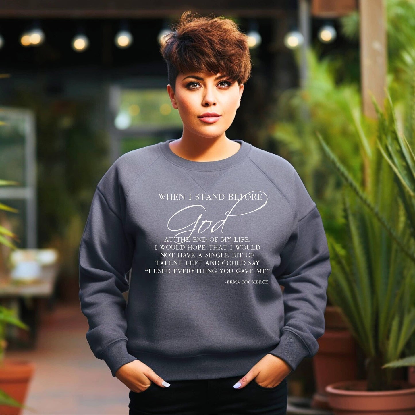 When I Stand Before God Plus Sweatshirt - JT Footprint Apparel