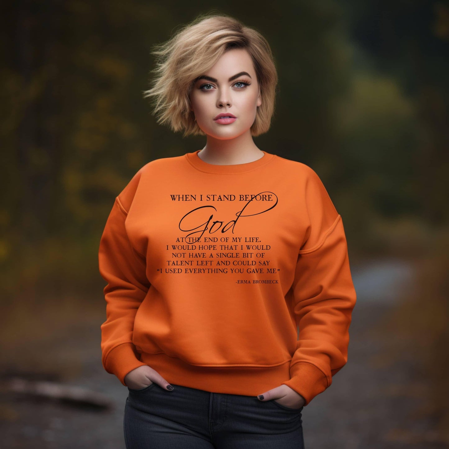 When I Stand Before God Plus Sweatshirt - JT Footprint Apparel