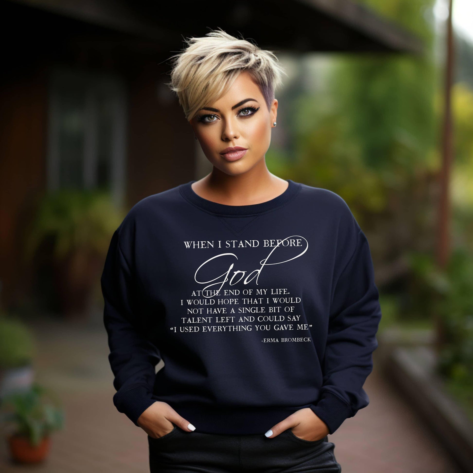 When I Stand Before God Plus Sweatshirt - JT Footprint Apparel