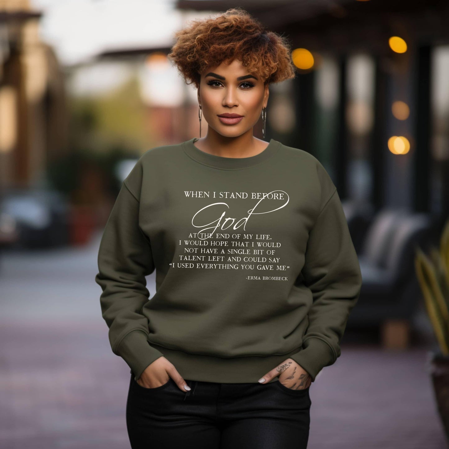 When I Stand Before God Plus Sweatshirt - JT Footprint Apparel