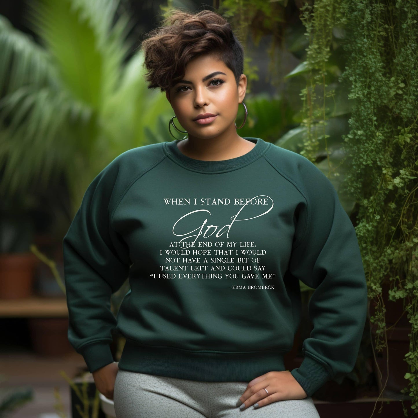 When I Stand Before God Plus Sweatshirt - JT Footprint Apparel