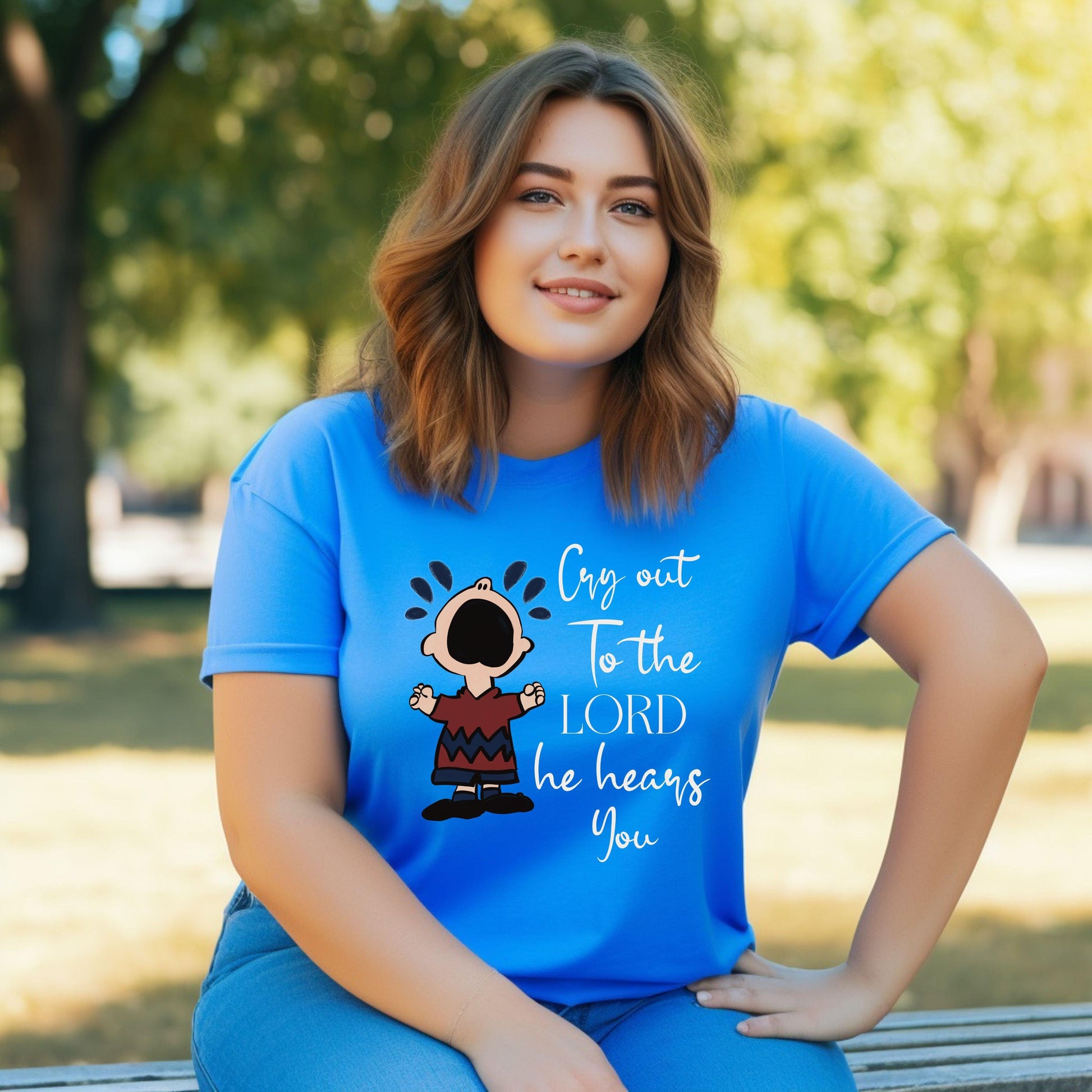When In Need Cry Out To The Lord Women’s Plus Tee - JT Footprint Apparel