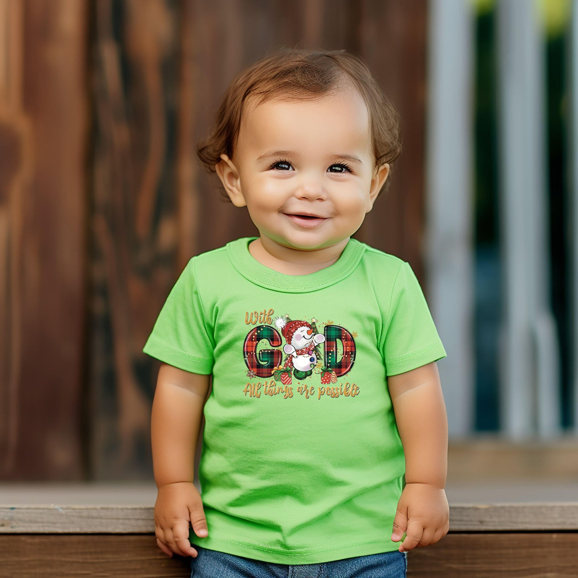 With God All Things Are Possible Infant Tee - JT Footprint Apparel