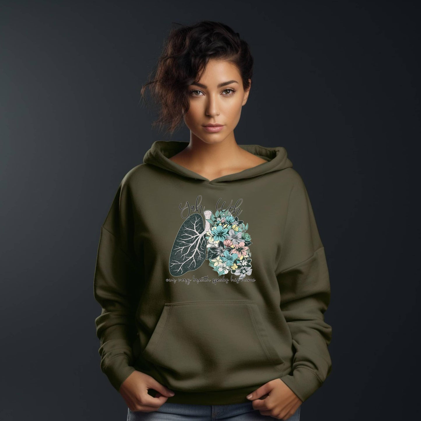 Yahweh Our Very Breath Speaks His Name Women’s Hoodie - JT Footprint Apparel