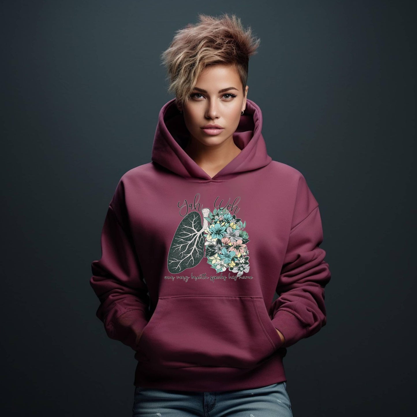 Yahweh Our Very Breath Speaks His Name Women’s Hoodie - JT Footprint Apparel