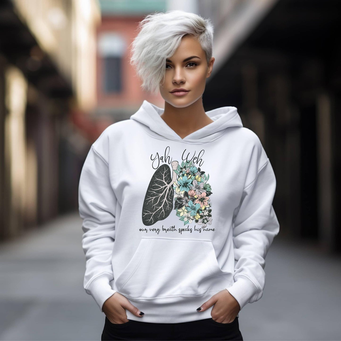 Yahweh Our Very Breath Speaks His Name Women’s Hoodie - JT Footprint Apparel