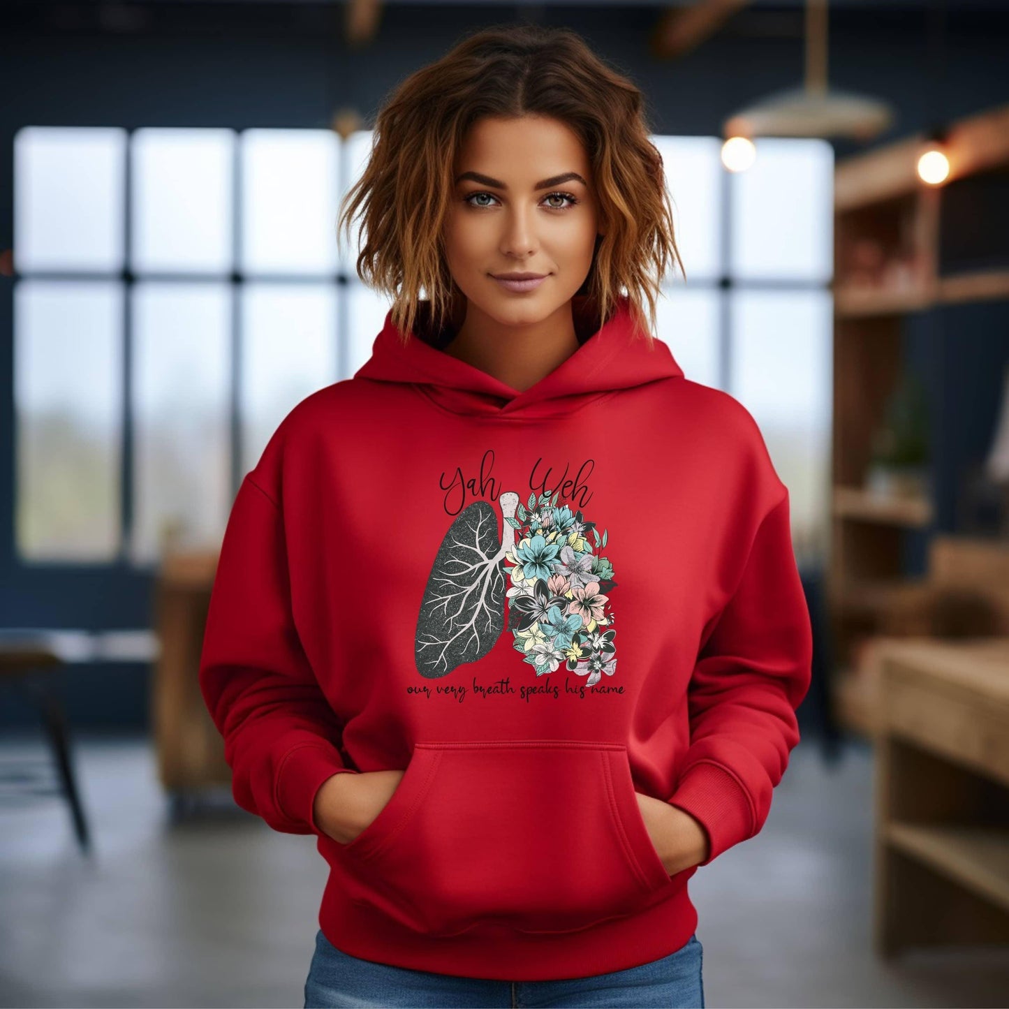 Yahweh Our Very Breath Speaks His Name Women’s Hoodie - JT Footprint Apparel