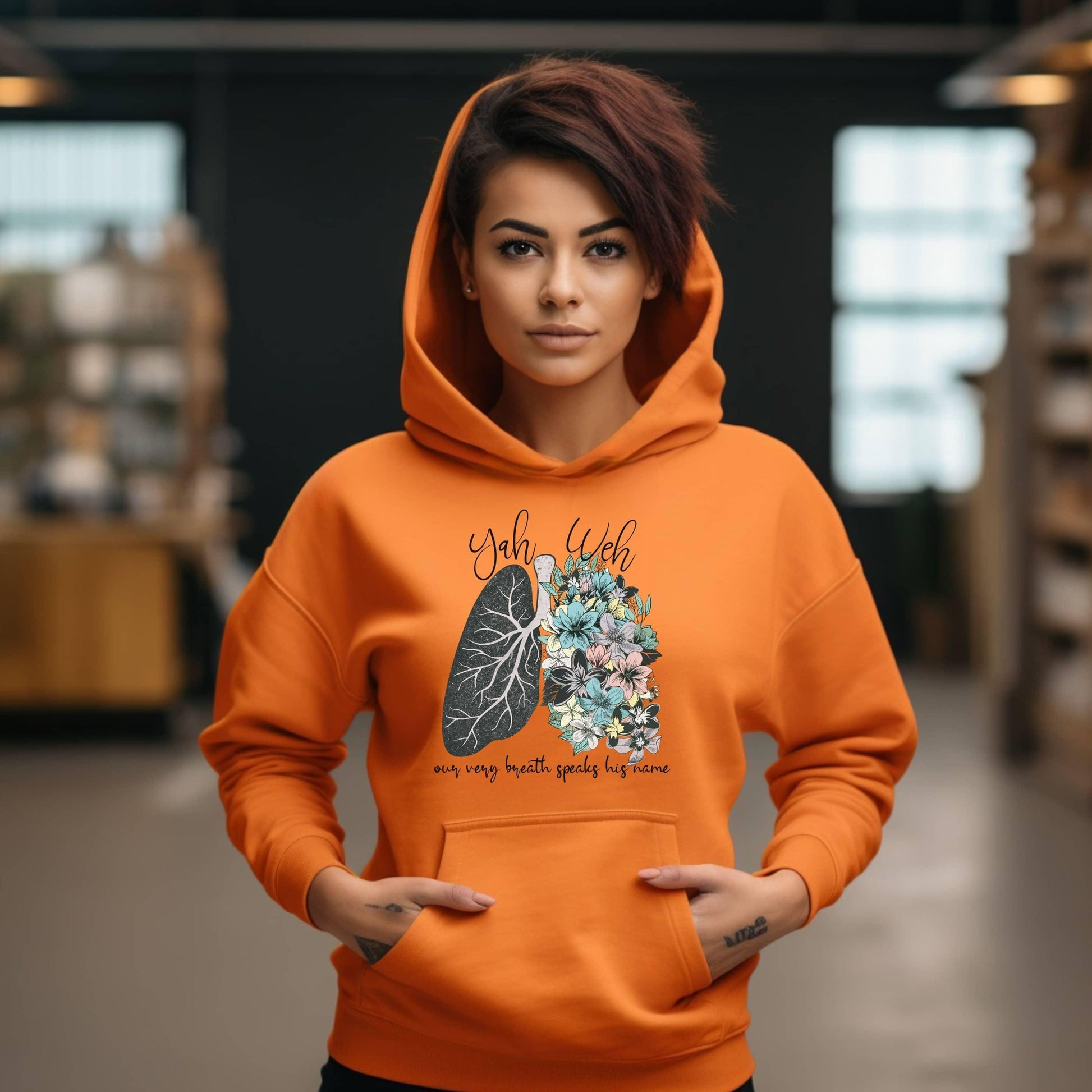 Yahweh Our Very Breath Speaks His Name Women’s Hoodie - JT Footprint Apparel