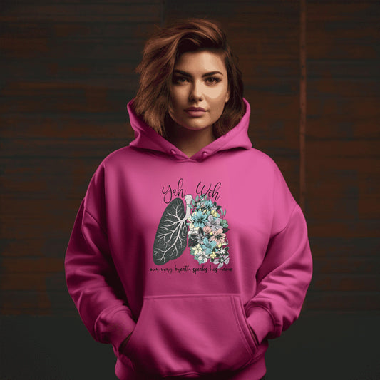 Yahweh Our Very Breath Speaks His Name Women’s Plus Hoodie - JT Footprint Apparel